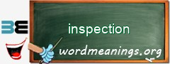 WordMeaning blackboard for inspection